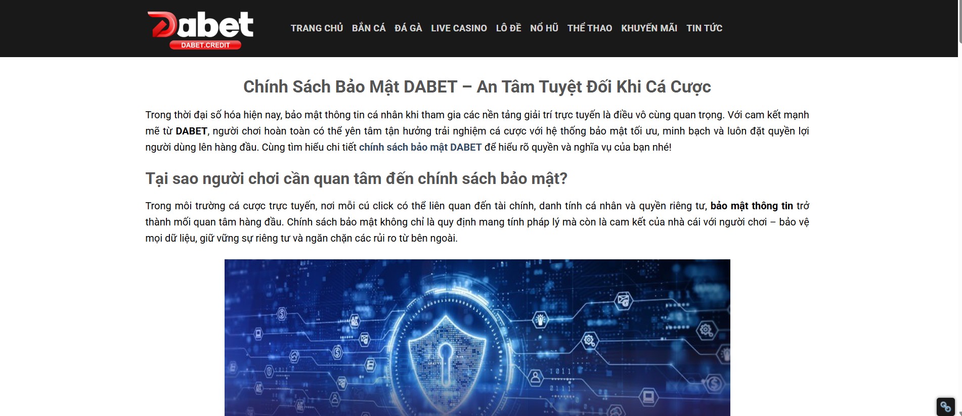 Bảo Mật Thông Tin - Ưu Tiên Hàng Đầu
