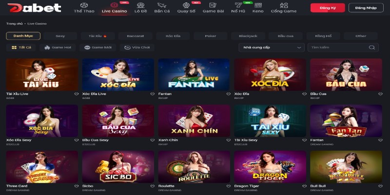 Top 4 tựa game Live Casino khiến bạn “chơi là mê” tại DABET