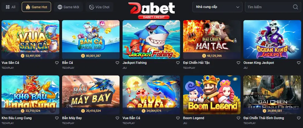 Sảnh bắn cá DABET