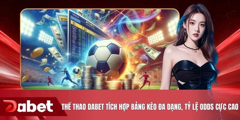 Thể thao DABET tích hợp bảng kèo đa dạng, tỷ lệ odds cực cao